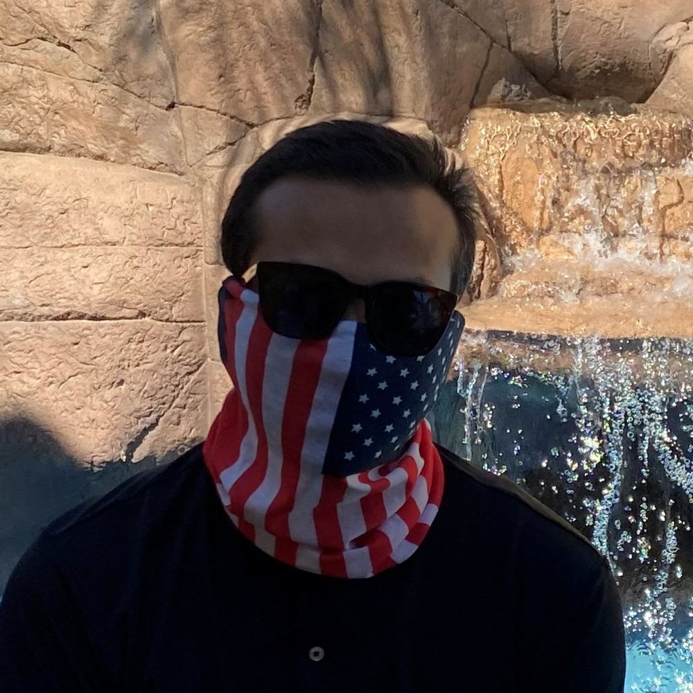 USA AMERICAN FLAG Face Mask Bandanna